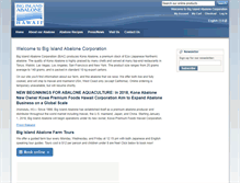 Tablet Screenshot of bigislandabalone.com